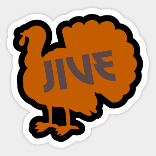 Thanksgiving Turkey Jive Sticker